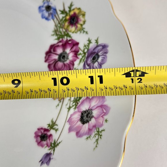 Vintage Bohemia Plate Ceramic Works Czechoslovakia Floral Daisies - Picture 14 of 15